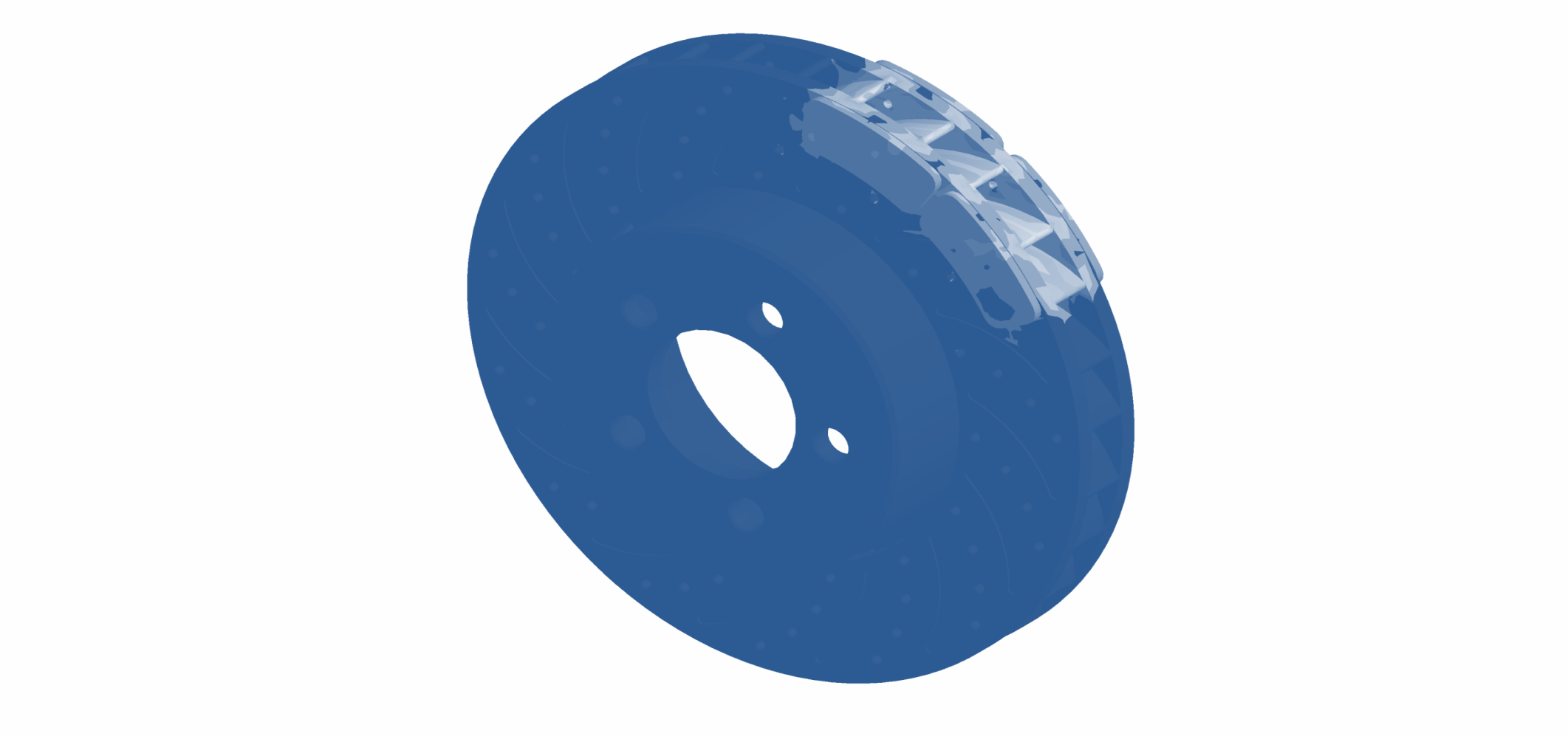Brake disc finite element model